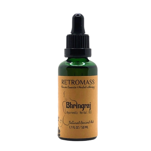 Bhringraj Oil 50ml - Ayurvedic Herbal Remedy - Certified Organic by Retromass