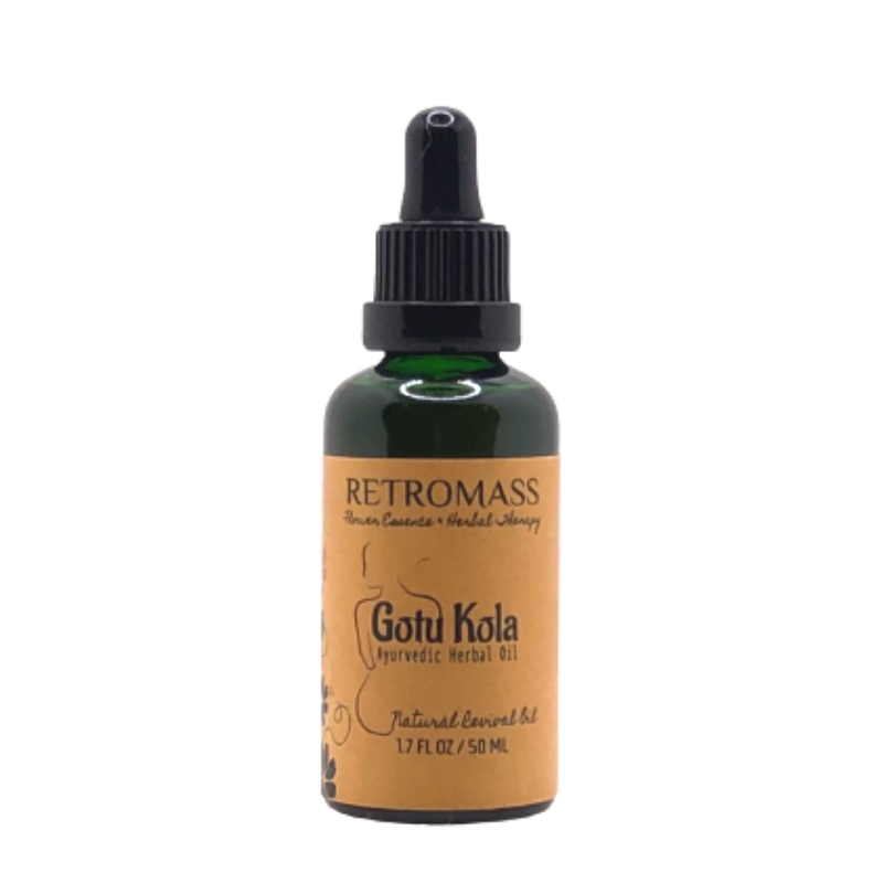 Gotu Kola Oil - Ayurvedic Herbal Remedy - Certified Organic by Retromass