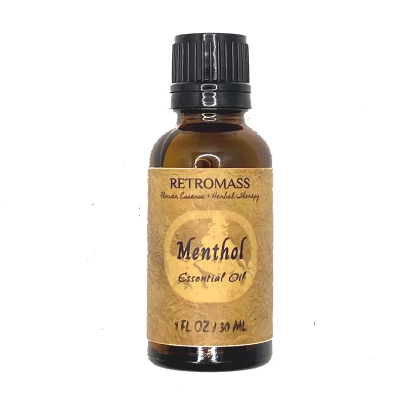 Menthol (Wild Mint) Essential Oil Certified Organic by Retromass